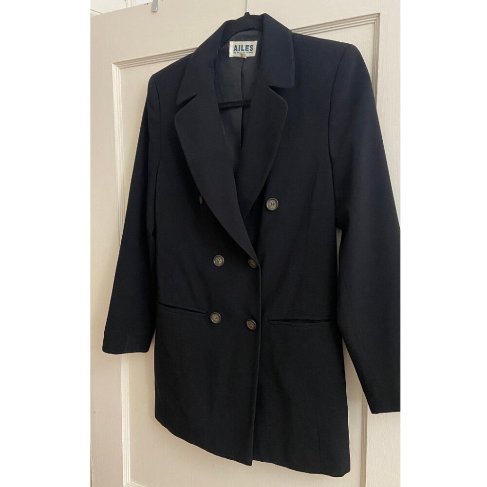 Black Structured Blazer Ailes de la Mode - size 1 (XS)